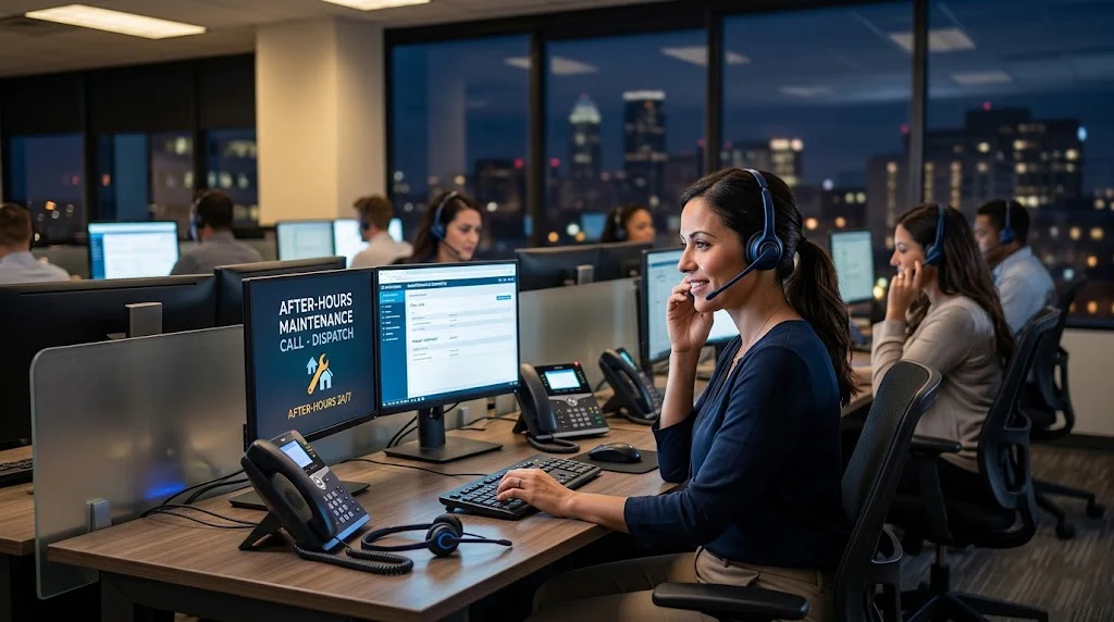 property management answering service for after-hours maintenance calls