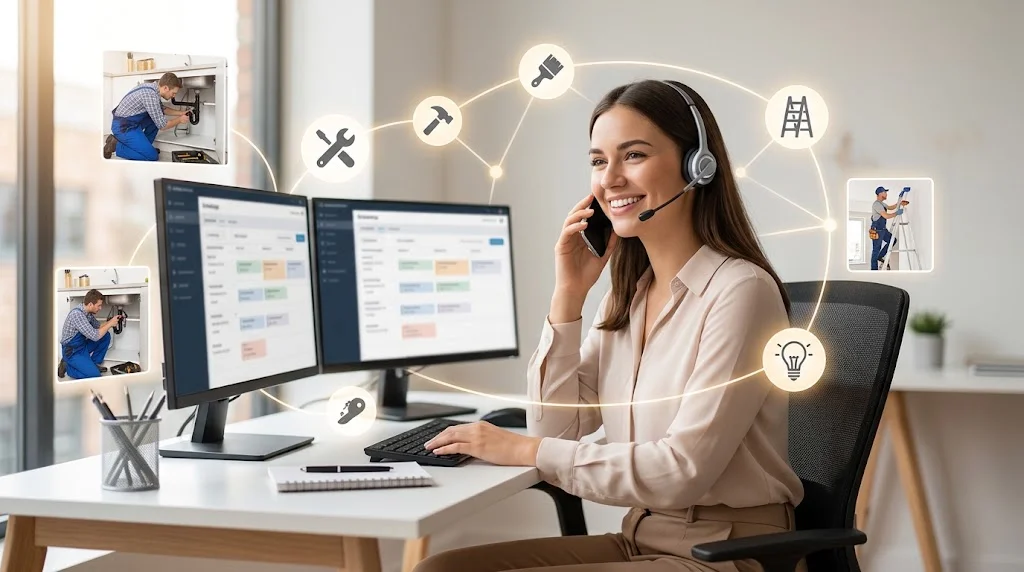 Live Virtual Receptionist for Home Service Companies